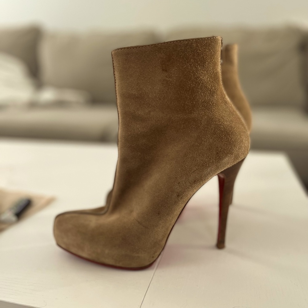 Christian Louboutin suede ankle boots